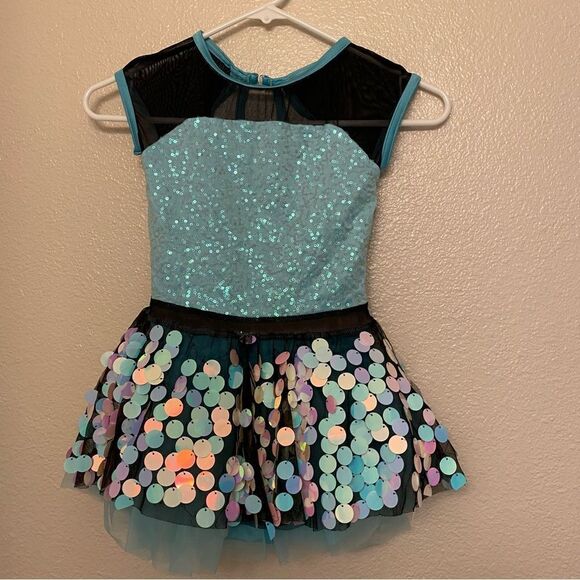 Weissman dance costume light blue sequin tutu Hurricane
12320 Child MC 10/12 - Picture 2 of 9